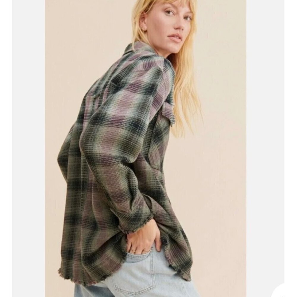 Free people Anneli Plaid overshirt , Size XS